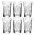 ARTEL Lily of the Valley Tall Tumbler in Clear, Set of 6 For Sale