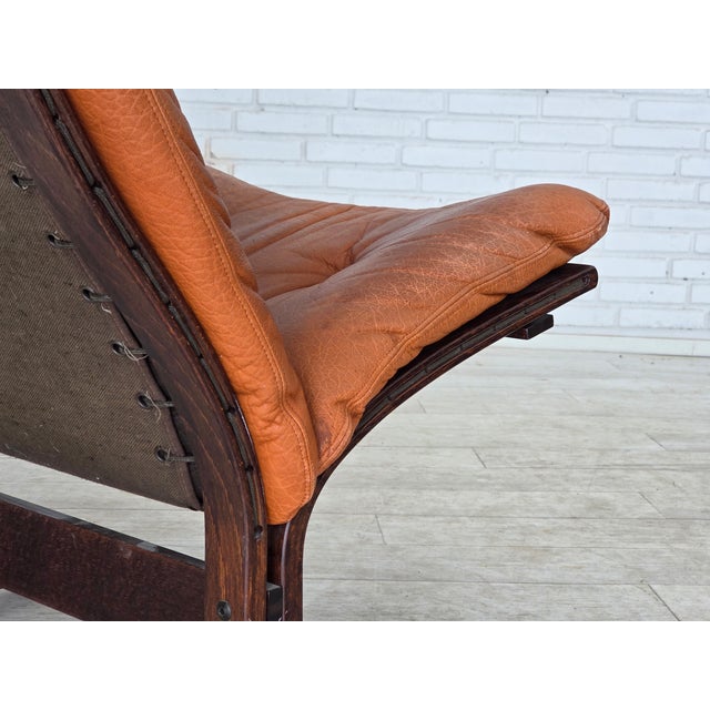 Norwegian Siesta Lounge Chair in Leather by Ingmar Relling for Westnofa, 1970s For Sale - Image 14 of 18