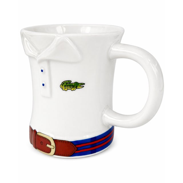 Details: -Vintage Lacoste ceramic mug -Polo shirt design with collar and button detail -Features Lacoste crocodile logo at...
