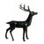 Standing Deer with Antlers Unknown Artist Bronze Sculpture Size: 40 in. x 34 in. x 15 in. (101.6 cm x 86.36 cm x 38.1 cm)