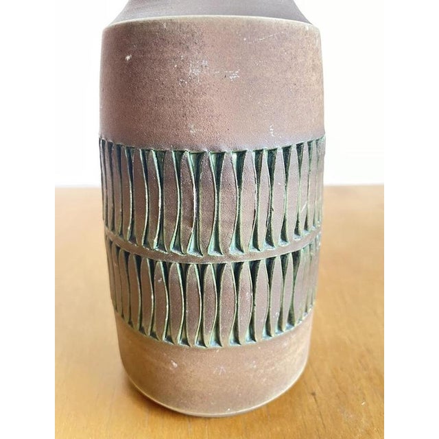 Ceramic Swedish Handcrafted Stoneware Vase by Tomas Anagrius, 1960s For Sale - Image 7 of 9