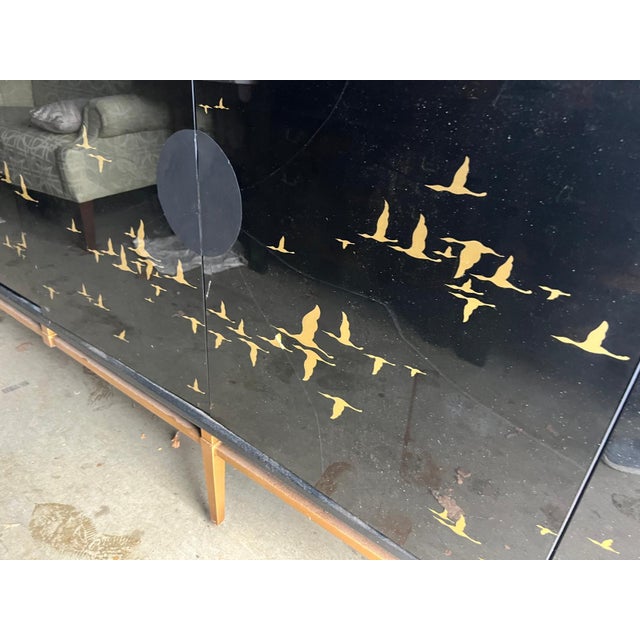 Black John Richard Migration Four-Door Credenza For Sale - Image 8 of 8