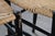 Vintage Italian Papercord Black Dining Chairs with Woven Seat, 1950s, Set of 8 For Sale - Image 12 of 18