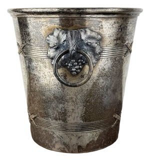 Antique French Silver-Plated Champagne Bucket from Agrit Paris, 1890s
