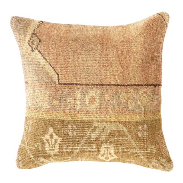 Pasargad DC Vintage Hand Knotted Rug Turkish Pillow For Sale