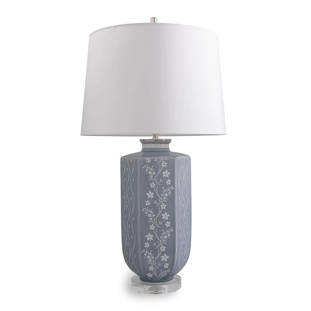 French Williamsburg for Port 68 Floral Vine Lamp, Stone For Sale - Image 3 of 5
