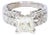 2ct Gia Certified Princess Cut Diamond Engagement Ring in 18k White Gold - Size 5 For Sale