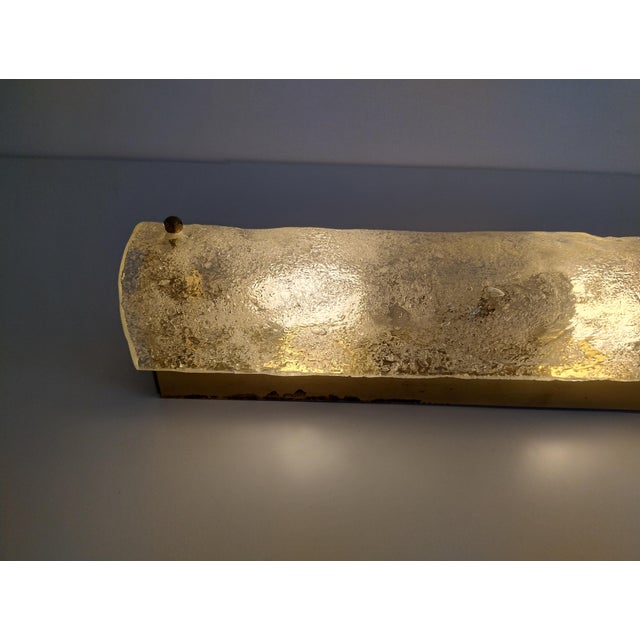 Murano Eis Glass Wall Scone from Hillebrand Lighting, 1970s For Sale - Image 18 of 18