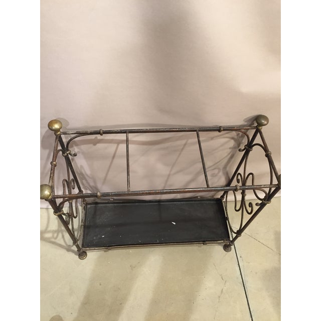 Painted Iron Umbrella Stand For Sale In Raleigh - Image 6 of 7