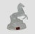 Vintage Cristal d'Arques Paris, France 24% Lead Crystal Rearing Horse Figurine Frosted Oval Base. This lovely figurine was...
