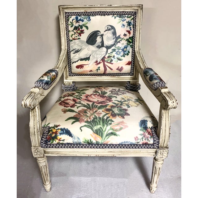 Mid 20th Century French Child’s Bergere Chair For Sale - Image 4 of 6