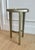 1990s Vintage Caracole Modern “Contour” Sculptural Textured Metal & Tinted Glass Side / Drinks Table – Neiman Marcus For Sale - Image 5 of 12