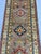 2000 - 2009 Extra-Long Olive Gold Kazak Wool Runner Rug With Geometric Medallions, 2'7" X 14'9" For Sale - Image 5 of 15