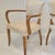 Mid-Century Modern Vintage Bridge Armchairs in Beech and Skai, 1950s, Set of 2 For Sale - Image 3 of 14