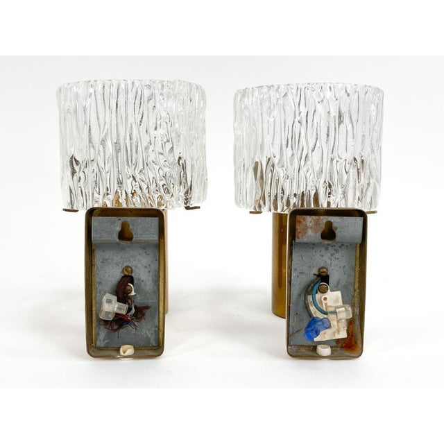 1950's Swedish Pendant Light and Two Sconces by Carl Fagerlund for Orrefors- A Three Piece Set For Sale - Image 17 of 17