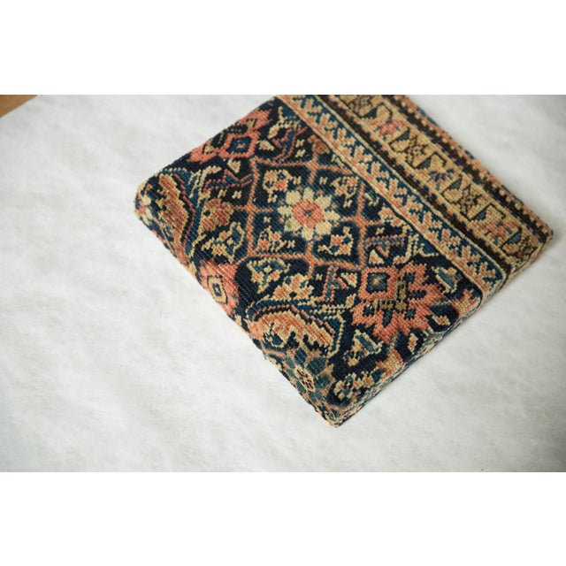 Wood Decorative Cork Board Antique Fereghan Rug Fragment Art For Sale - Image 7 of 11