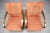 Wood Czechoslovak Lounge Chairs in Orange Upholstery by Jindřich Halabala, 1930s, Set of 2 For Sale - Image 7 of 16