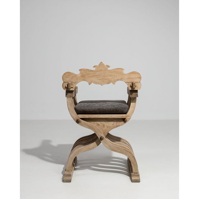 Mid 20th Century France Black Wood Armchair For Sale - Image 9 of 10