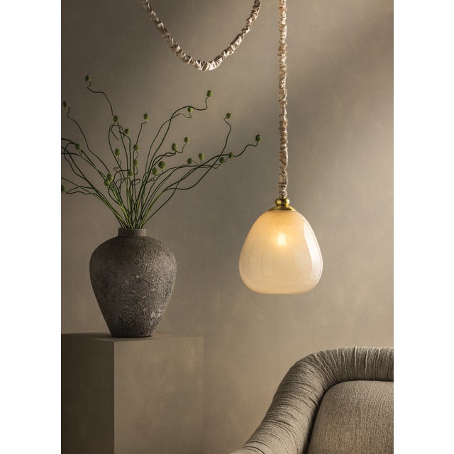 Mitzi Remi 11.5 in. 1 Light Pendant in Aged Brass Finish For Sale - Image 13 of 14