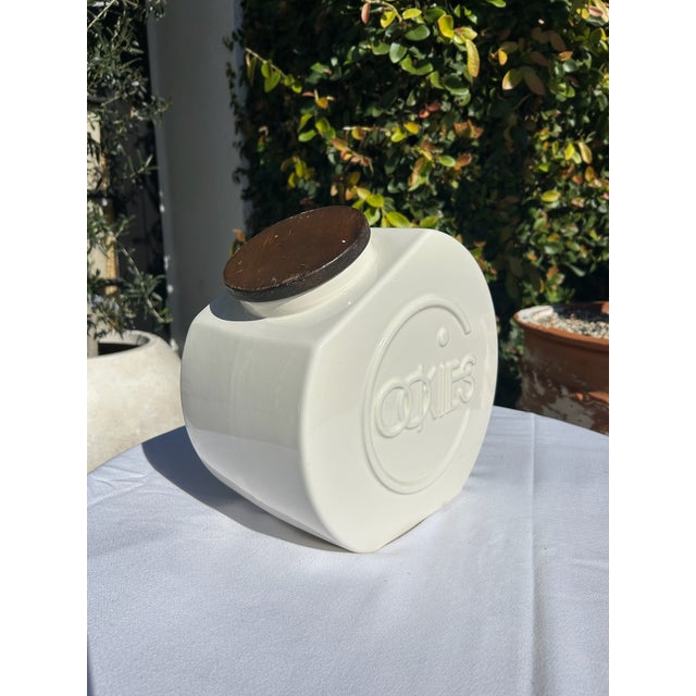 Mid-Century Modern Vintage Mid-Century Ceramic Cookie Jar For Sale - Image 3 of 13
