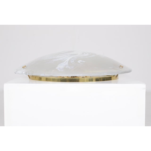 Mid-Century Modern Murano Veined Ceiling Light, 1970s For Sale - Image 3 of 9