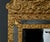Gold Small Mirror with Parcloses in Repoussé Brass 1900 For Sale - Image 8 of 16