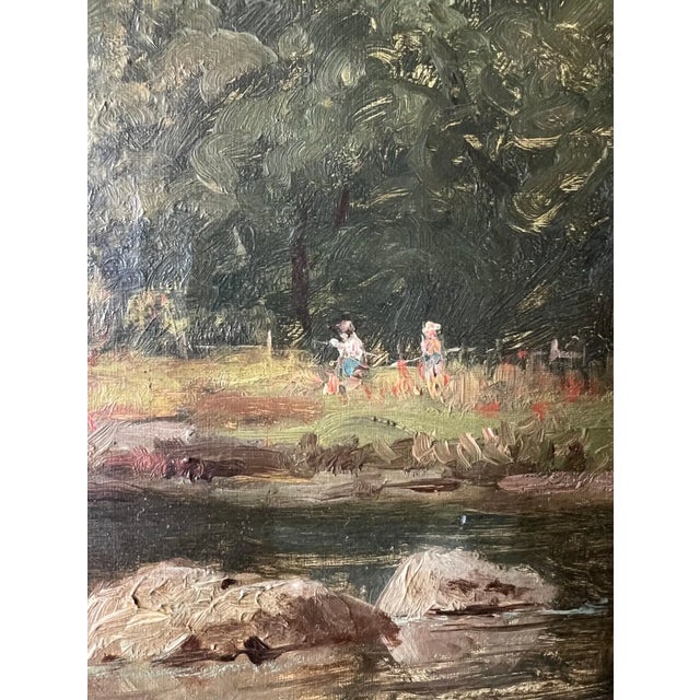 19th Century “River View” by George Higgins For Sale - Image 4 of 8