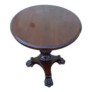 Empire Walnut Oval Center Table For Sale
