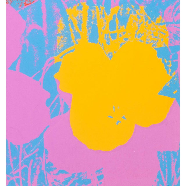 Paper Andy Warhol "Flowers" Screenprint in Colors For Sale - Image 7 of 9