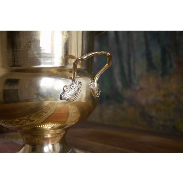 Brass Magnum Champagne Cooler For Sale - Image 3 of 7