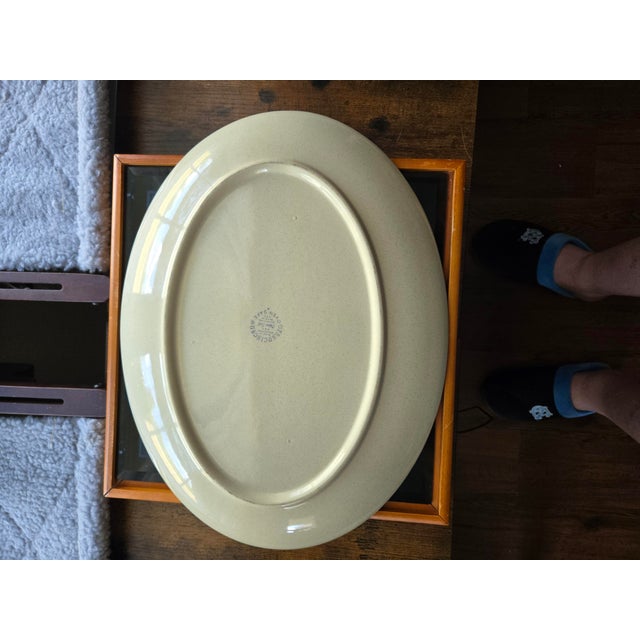 Mid 50's Oven Platter large 16.5 inches long by 12 inches wide, good to 450 temperature, straight from the oven to the...
