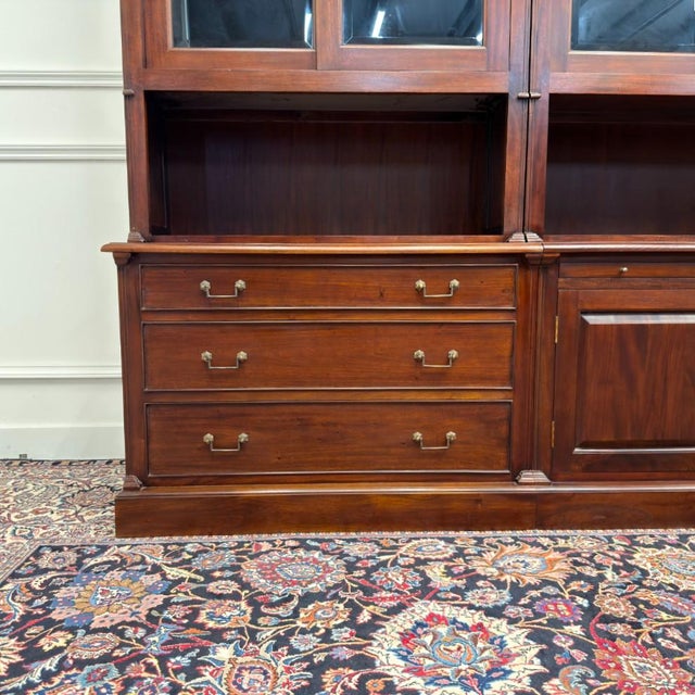 Classic English Library Cabinet Bookcase For Sale - Image 18 of 18