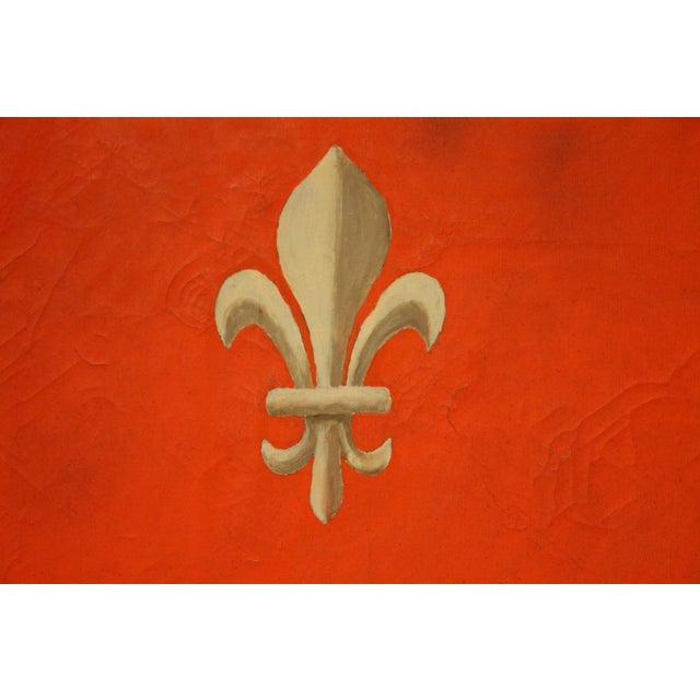 Italian Oval Coat of Arms, 1890s, Oil on Canvas & Gold Leaf For Sale - Image 4 of 14