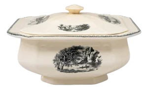 20th Century Dutch Special Edition Porcelain Tureen with Lid