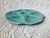 Mid-Century French Gien Turquoise Aqua Blue-Green Glazed Oyster Plate For Sale In Baltimore - Image 6 of 7