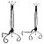 Andirons - Early American Design - A Pair For Sale
