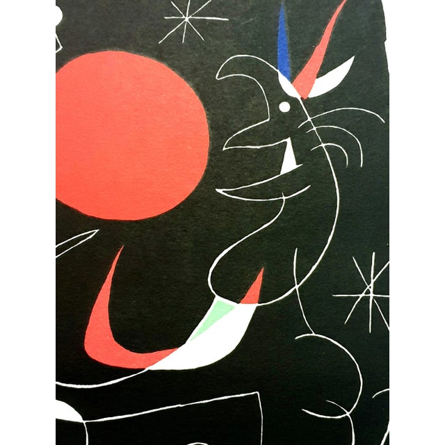 Joan Miro, Night Sky, Lithograph, 1956 For Sale - Image 4 of 7