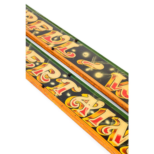 Vintage Fairground Signs, Set of 2 For Sale - Image 3 of 14
