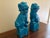 1960s 1960s Japanese Turquoise Glazed Porcelain Foo Dog Guardian Lions, Pair For Sale - Image 5 of 12