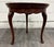 Wood Vintage Queen Anne Traditional Style Pie Crust Side Table Accent Table For Sale - Image 7 of 13