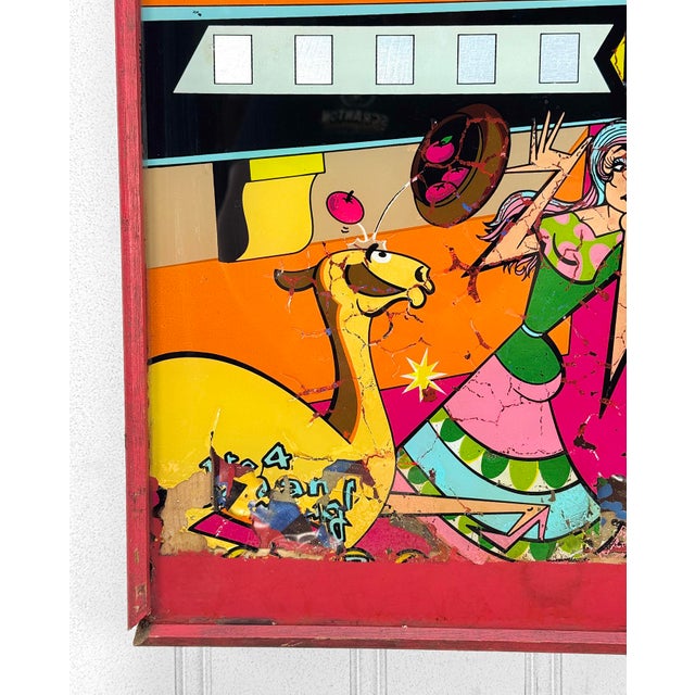 Pink Mid-Century Pop Art Bally Firecracker Pinball Arcade Hanging Light Box For Sale - Image 8 of 12
