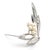 1990s Mikimoto Estate Akoya Pearl Brooch Pin Sterling Silver For Sale - Image 9 of 12