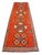 Hand-Knotted Tribal Geometric Design Turkish Runner Rug . Hallway Rug Kitchen Decor - 3′3″ X 10′4″ For Sale - Image 6 of 15
