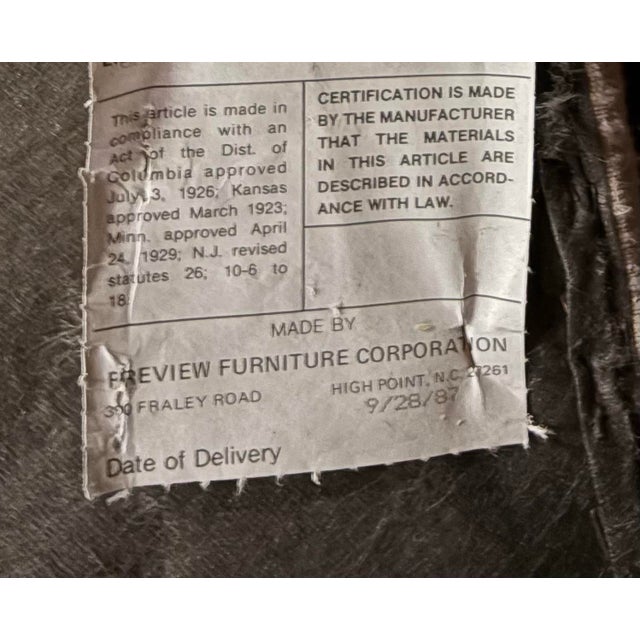 Vintage Designer Modular Serpentine Sectional Sofa by Preview For Sale - Image 9 of 9