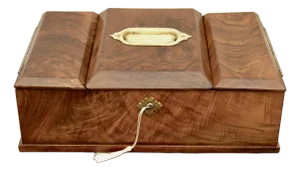 19th Century Mappin & Webb Walnut Table Box