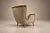 Brazilian Modern Armchair and Ottoman in Hardwood and Taupe Chenille by Carlo Hauner, Brazil, 1950s — Lot 353 For Sale - Image 18 of 18