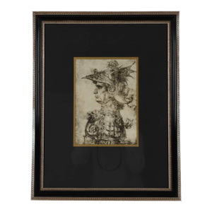 Framed Print of Knight Depicting Full Coat of Armor
