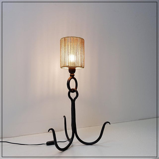 Brutalist Anchor Table Lamp, 1950s For Sale - Image 4 of 15