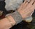 Late 20th Century SG Liquid Metal Silver by Sergio Gutierrez Classic Mesh Wide Bracelet For Sale - Image 11 of 15