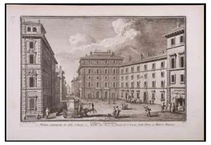 Giuseppe Vasi, Collegio Clementino, Etching, Late 18th-Century